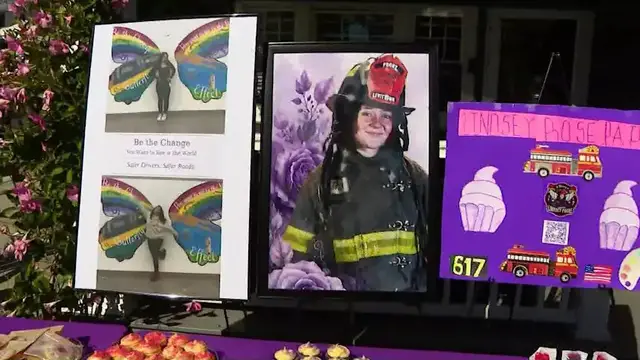 Video thumbnail for Levittown memorial for teen volunteer firefighter killed in Hicksville crash