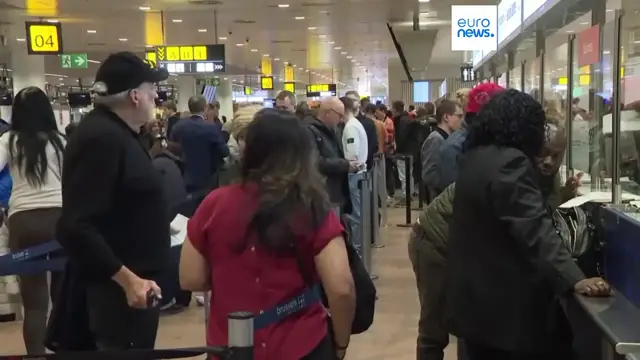 'Video thumbnail for Latest drone sightings force flight cancellations at Belgium's main airport'