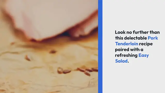 Video thumbnail for Pork Tenderloin Recipe