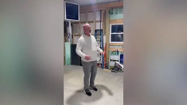 Video thumbnail for Toddler Surprises Grandpa Who Worked 1000 Hours' Overtime | Happily TV