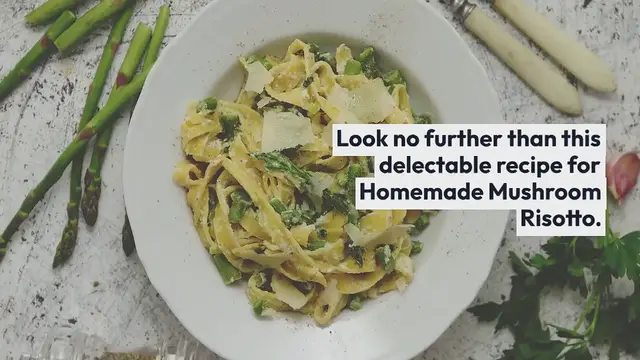 Video thumbnail for Homemade Mushroom Risotto with Bursting Flavors