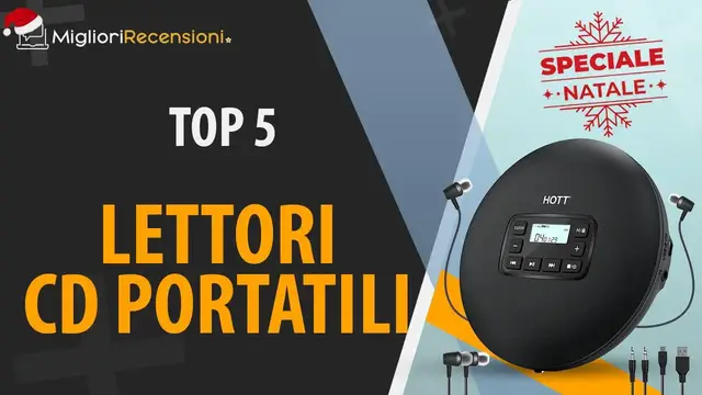 Video thumbnail for 🎁 MIGLIORE LETTORE CD PORTATILE - NATALE 2021 (Confronto & Guida all'acquisto)