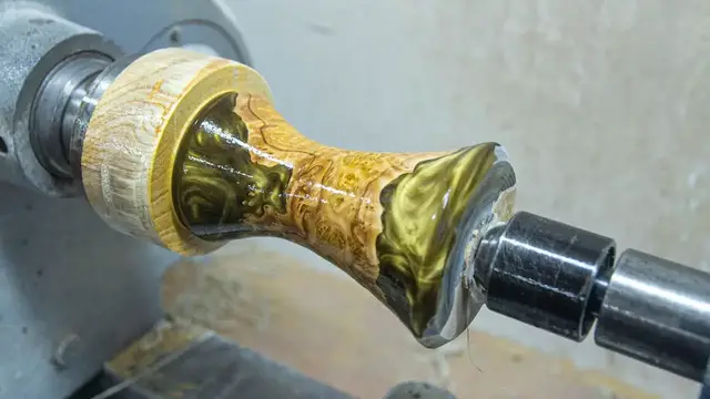 Video thumbnail for Woodturning – Golden Burl Beauty