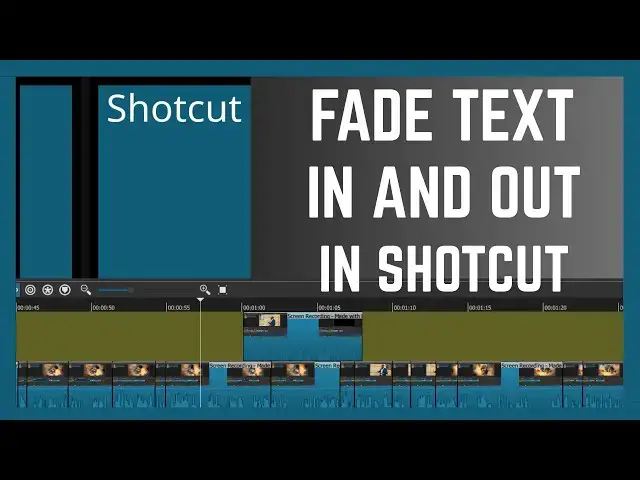 'Video thumbnail for How To Fade Text IN and OUT In Shotcut | Shotcut Tutorial'