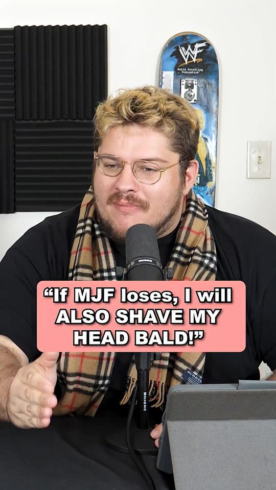 Video thumbnail for If MJF loses...I'LL SHAVE MY HEAD, TOO!