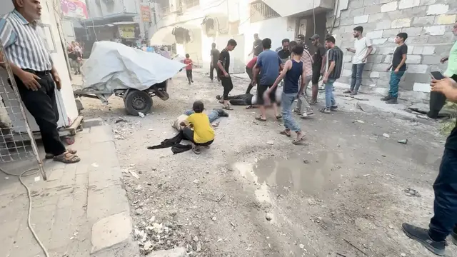 'Video thumbnail for Deadly Israeli attack hits crowded Gaza market'