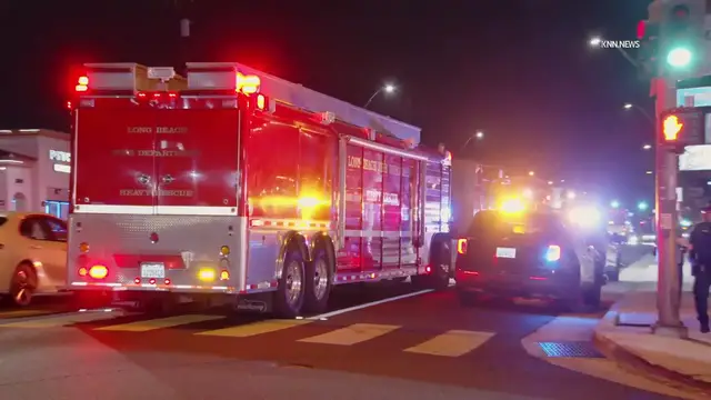 Video thumbnail for US, Los Angeles: Long Beach Vehicle Strikes Building Structural Integrity Compromised.