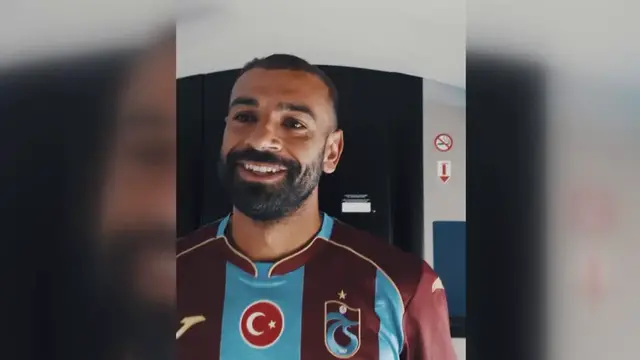 Video thumbnail for Türkiye: Trabzonspor shares video message from Mohamed Salah amid transfer talks.