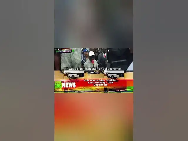Video thumbnail for Cult War In Edo - $1 Billion Lost Annually - Gov Okpebholo