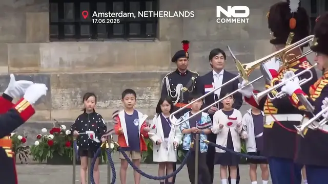 Video thumbnail for Netherlands hosts Japan’s emperor Naruhito to boost 400-year ties