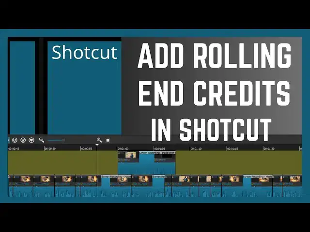 'Video thumbnail for How To Add Rolling Credits On Videos In Shotcut | Make Text Scroll Up'