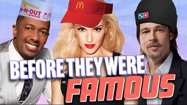'Video thumbnail for 10 Celebs Who Worked In Fast Food Before They Were Famous'