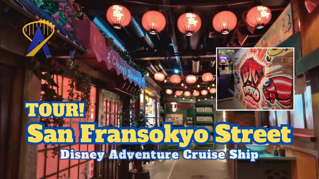 Video thumbnail for Detailed Tour of San Fransokyo Street on the Disney Adventure