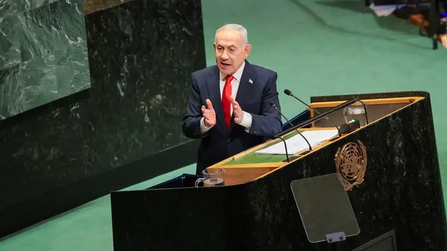 Video thumbnail for Netanyahu attacks Mamdani at UN, puts him in Israeli campaign ads