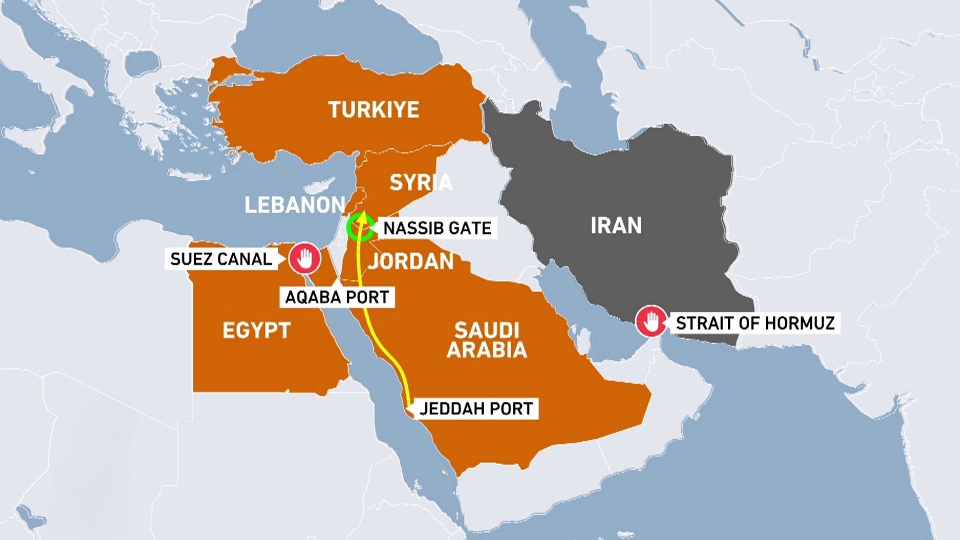 Video thumbnail for Strait of Hormuz Blocked: Global Trade Reroutes Through Syria & Jordan
