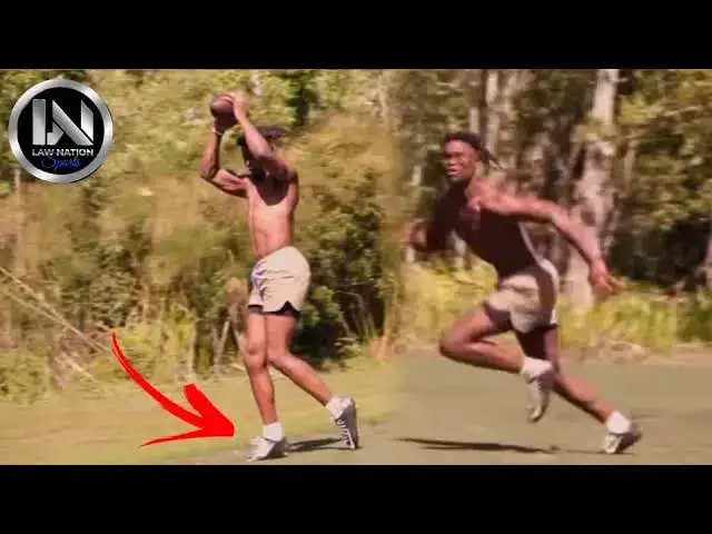 'Video thumbnail for law nation sports: george pickens offseason training with cowboys'