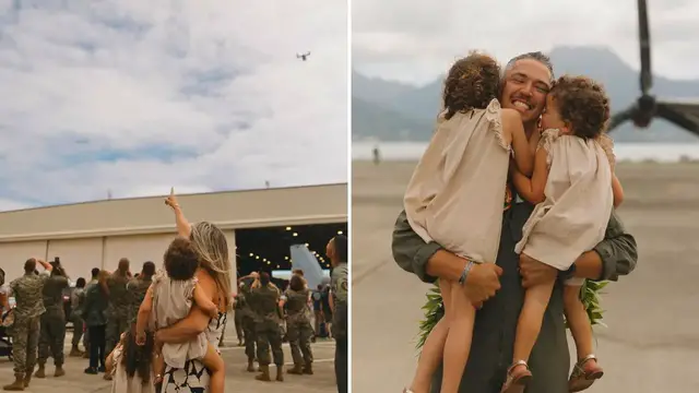 'Video thumbnail for Marine Returns Home To Surprise Daughter On 5th Birthday'