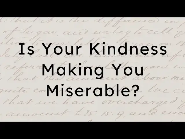 Video thumbnail for Why Your Kindness Is Secretly Making You Unhappy