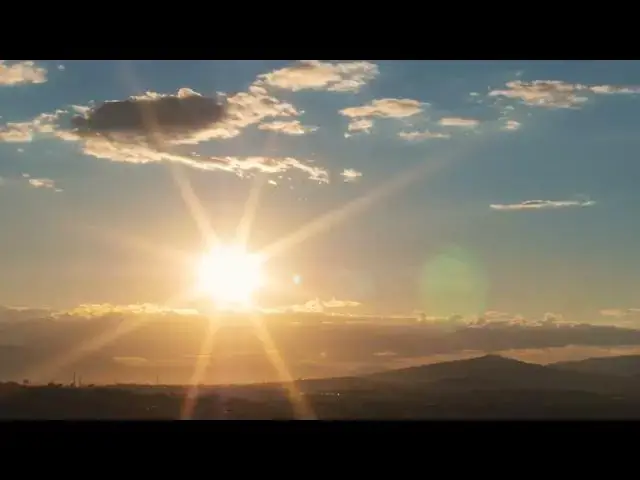 Video thumbnail for The Beautiful view of forest and sun set