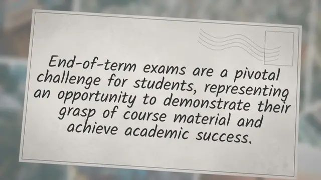 'Video thumbnail for Acing End of Term Exams: Tips for Success'
