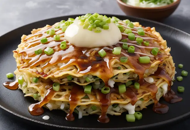 Video thumbnail for Okonomiyaki  -  Japanese Savory Pancake