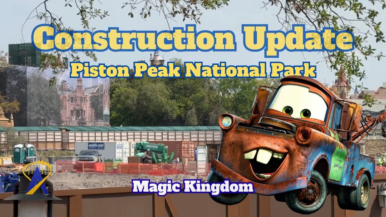 Video thumbnail for Cars Land Construction Update!  Piston Peak National Park at Magic Kingdom (March 2026)