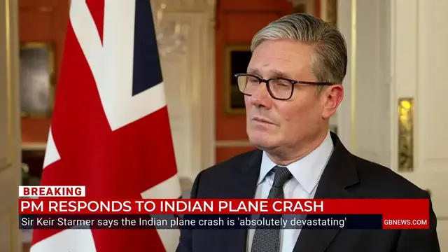 Video thumbnail for Air India crash: Prime Minister Sir Keir Starmer reacts to ‘devastating’ tragedy