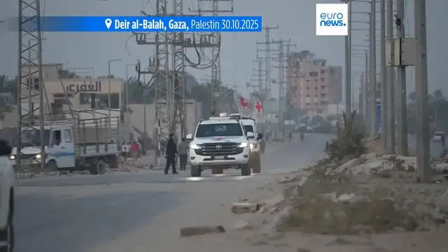 'Video thumbnail for Hamas returns remains of three more people to Israel, Red Cross says'