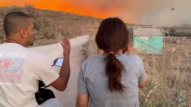 Video thumbnail for Türkiye: Wildfires Spread Across Turkey Izmir 73.