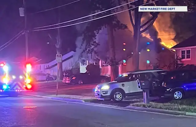 Video thumbnail for 7 displaced after Piscataway house fire; kitten rescued from home