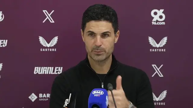 'Video thumbnail for 'We'll win a lot of games with that desire, focus and discipline' - Arteta after Burnley win'