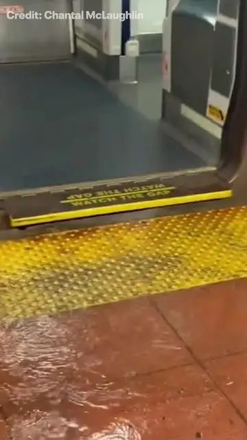 'Video thumbnail for Flooding in Grand Central Terminal on Metro-North Railroad'