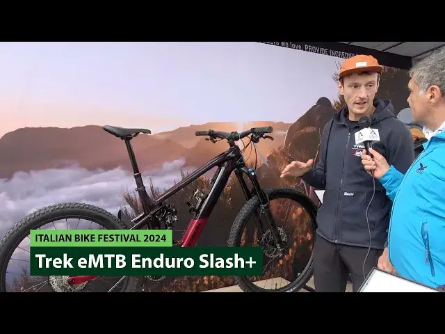 'Video thumbnail for Trek Slash+ , dai lunghi viaggi al ripido, l'ultima eMTB enduro di casa Trek.'