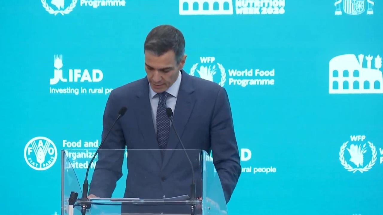 Video thumbnail for Italy: Spanish premier warns hunger being used as ‘cheap weapon of war’.