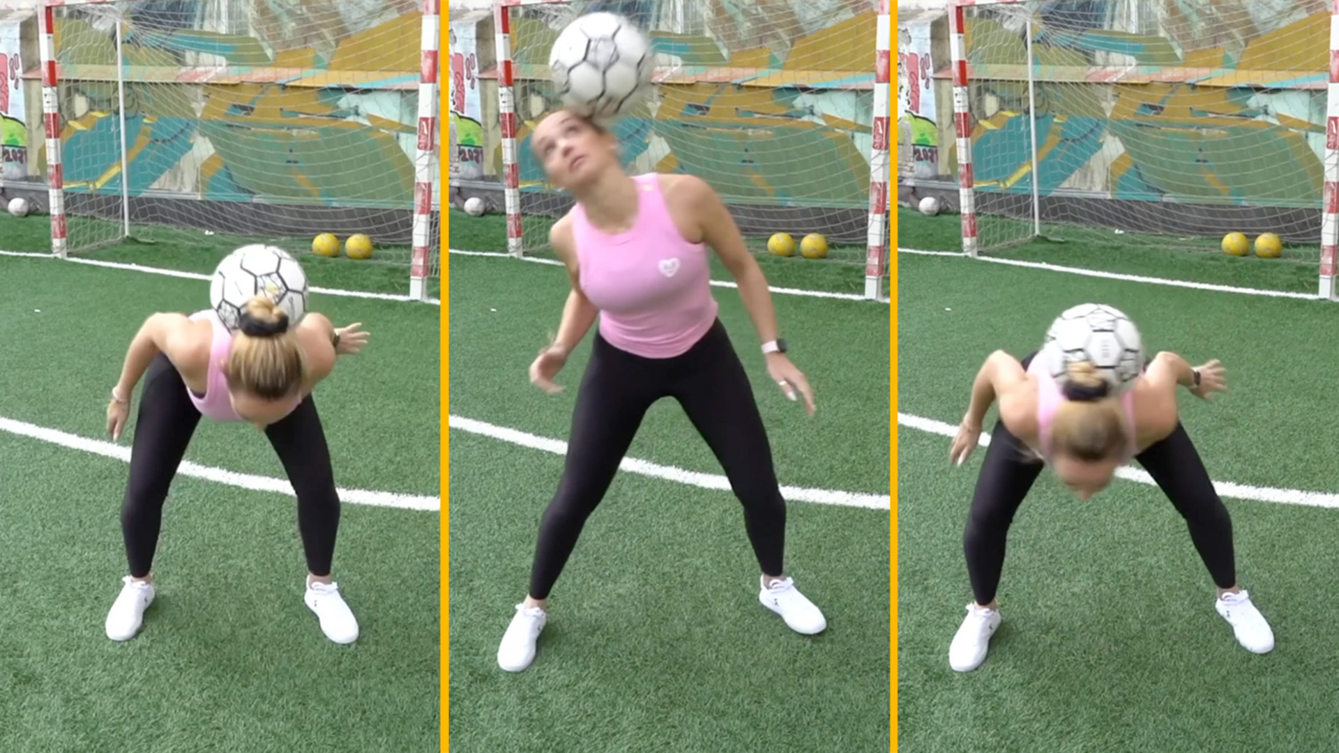 Video thumbnail for Most soccer head rolls in 30 seconds - 23 by Laura Biondo