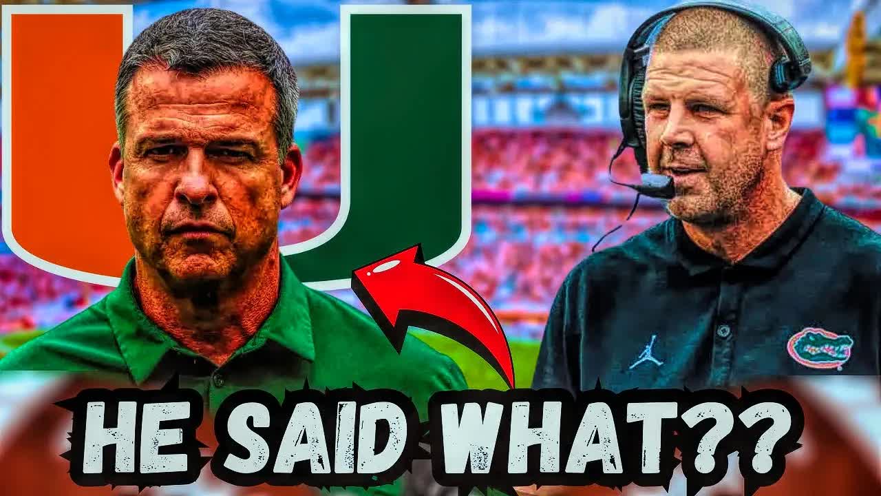 Video thumbnail for Miami Head Coach Throws SHADE at Florida Gators & Rival Coaches