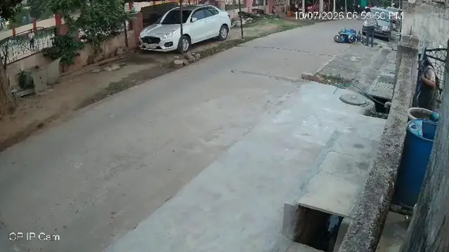 Video thumbnail for India: Sudden cow attack leaves scooter rider injured as routine journey turns chaotic.