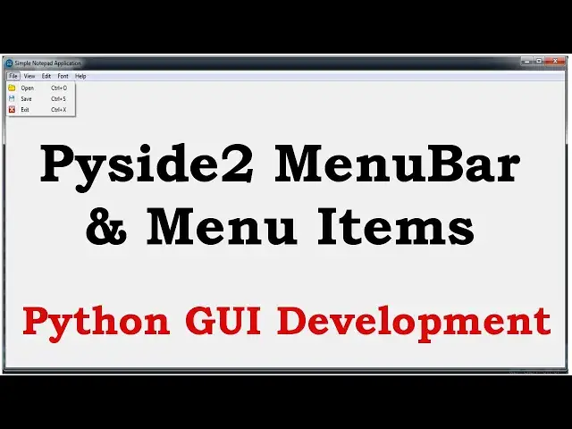 'Video thumbnail for Python GUI Creating Menubar In Pyside2 | Pyside2 GUI Development'