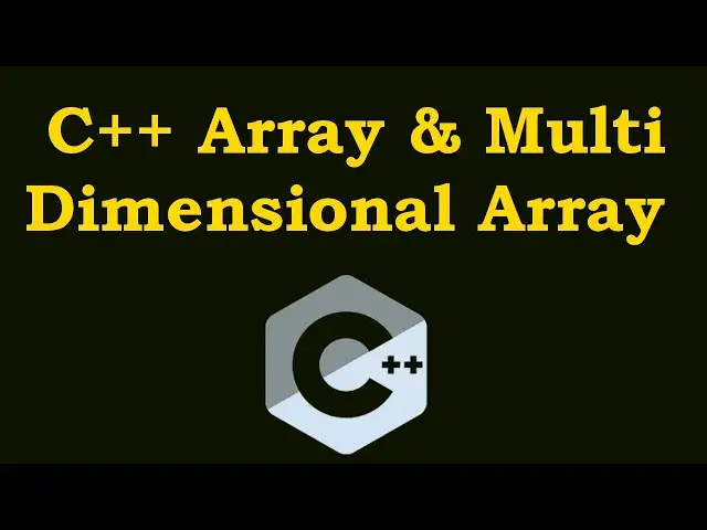 'Video thumbnail for C++ Arrays And Multidimensional Arrays'