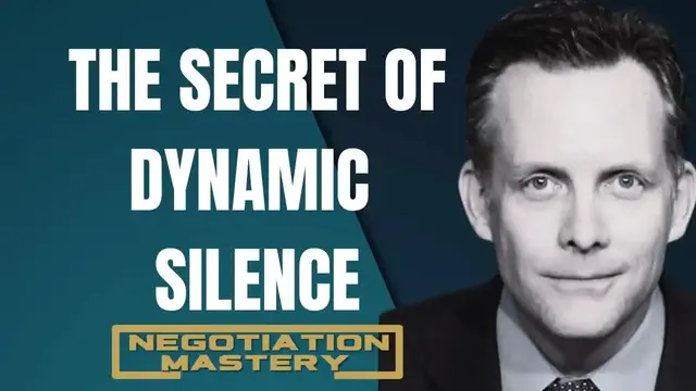 Video thumbnail for Negotiation Mastery: master dynamic silence: win more deals with listening skills