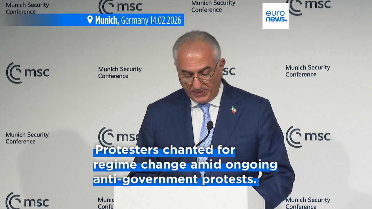 Video thumbnail for Hundreds of thousands gather in Munich demanding regime change in Iran amid ongoing protests