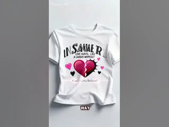 Video thumbnail for Dark Heart Tee  anti love graphic punk Valentine design