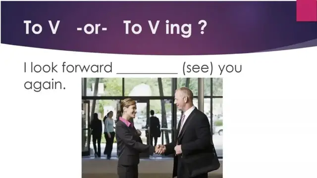 Video thumbnail for Test your English:  To V or To V+ing