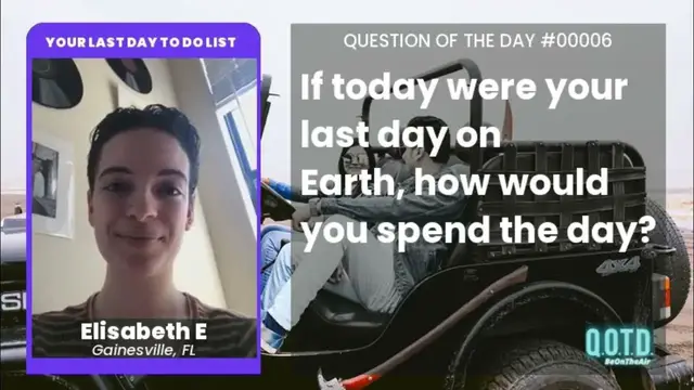 Video thumbnail for Elisabeth is spending her last day with music, views, and loved ones. Perfection!