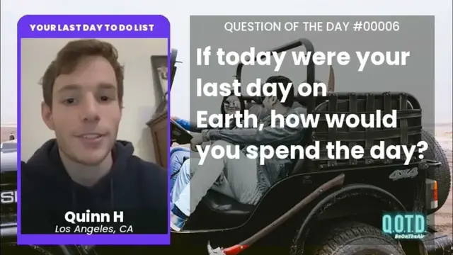 Video thumbnail for Quinn is having a feast on his last day. As you should!