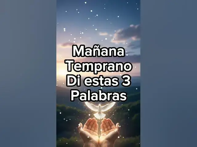 Video thumbnail for Mañana temprano di estas 3 cosas