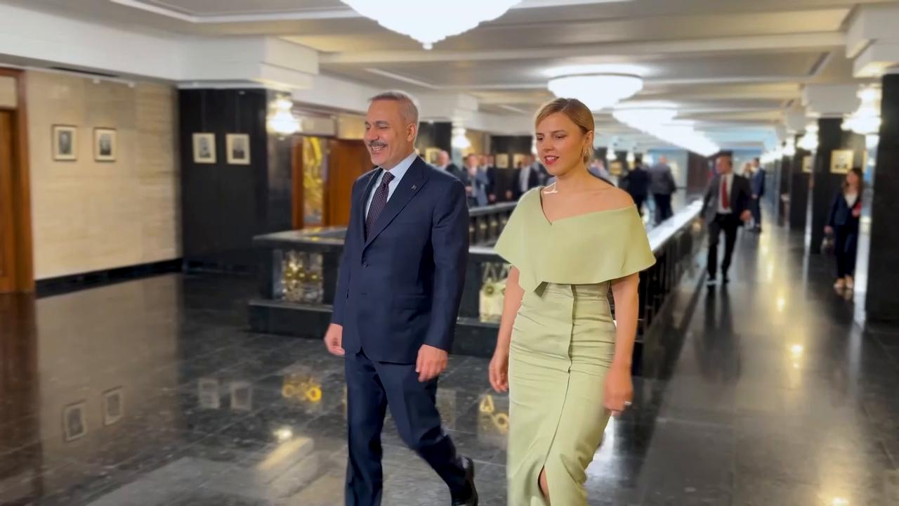 Video thumbnail for Bulgaria: Turkish, Bulgarian foreign ministers meet in Sofia.