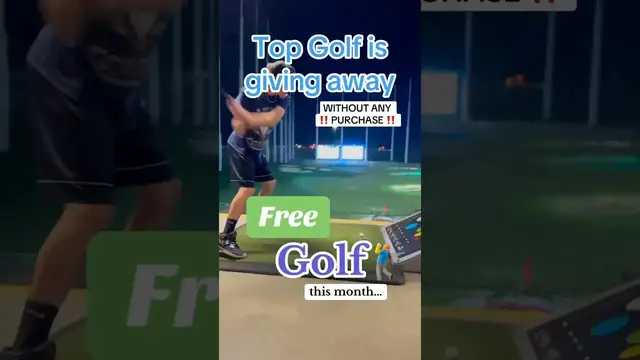 'Video thumbnail for How to Golf at Top Golf for Free this Month [Without Purchase] #topgolf #golf #freebies'