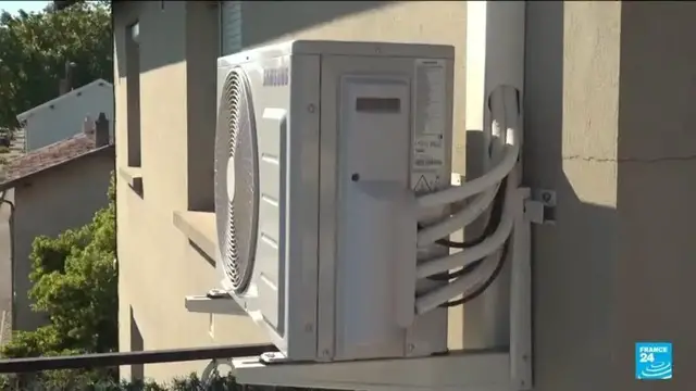 Video thumbnail for French heatwave drives up demand for AC, despite concerns