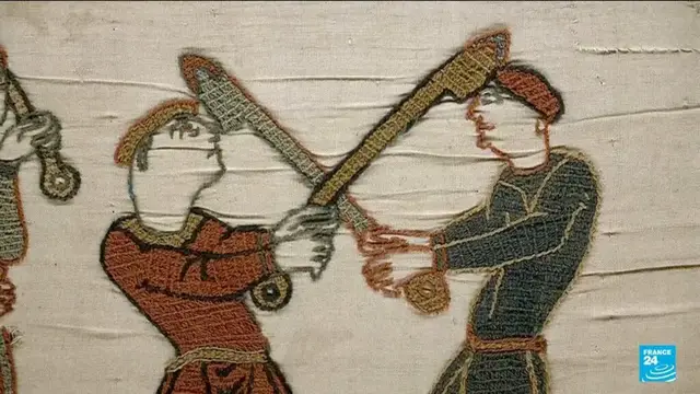 'Video thumbnail for Bayeux tapestry British museum loan: France and Britain are making nice'